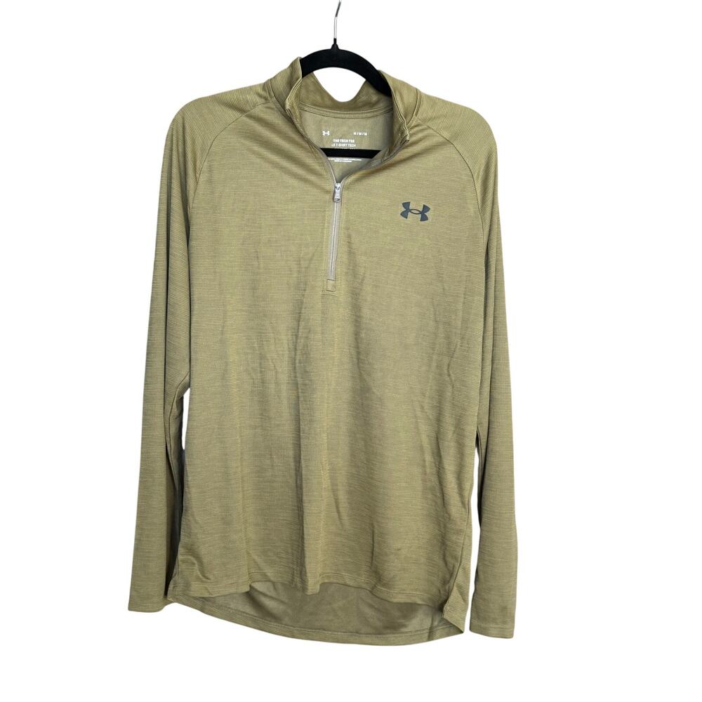 Under Armour Mens The Tech Tee Textured 1/2 Zip Long Sleeve M NWT